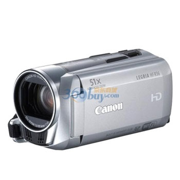 佳能（Canon）-LEGRIA-HF-R36-双闪存数码摄像机-银色（328万像素-32倍光学变焦-闪存式-3.0英寸触摸屏）