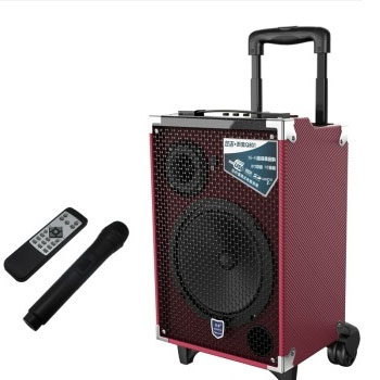 双诺-声美Q801-8寸户外拉杆音箱-带无线麦克风广场舞音响-便携式大功率